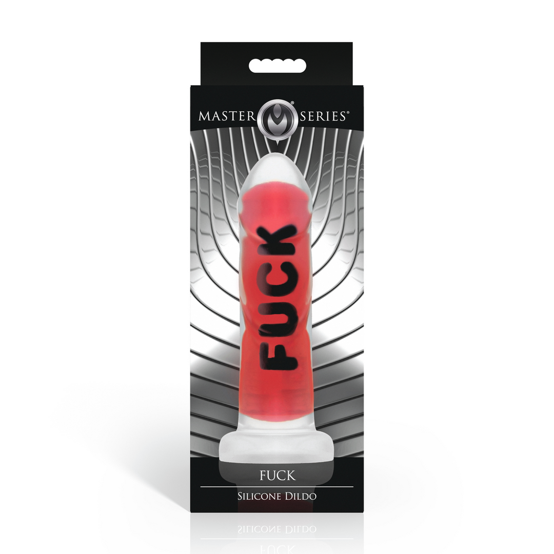 Master Series - FUCK - Siliconen Dildo - Rood