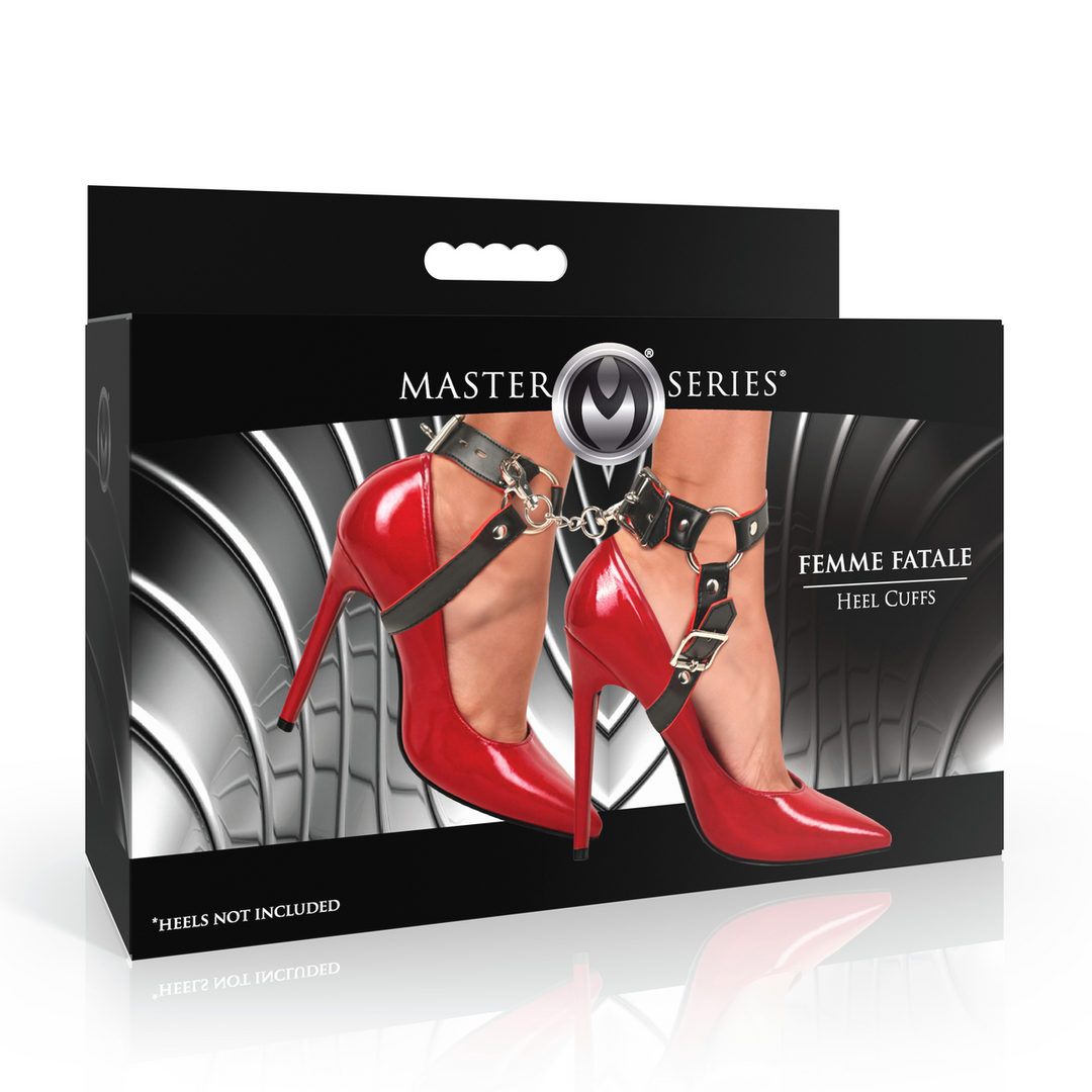 Master Series - Femme Fatale - Hakmanchetten - Zwart/Rood