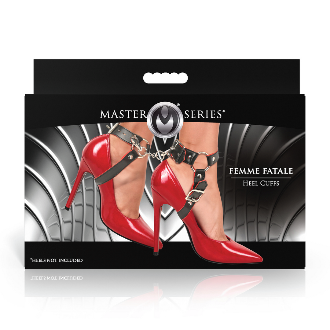 Master Series - Femme Fatale - Hakmanchetten - Zwart/Rood