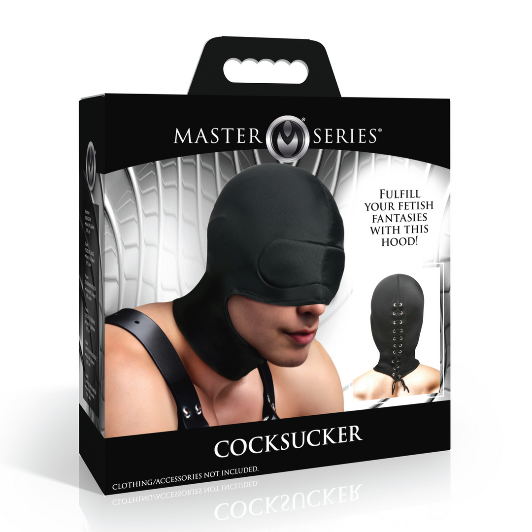 Master Series - Cocksucker - Kap met Open Mond - Zwart