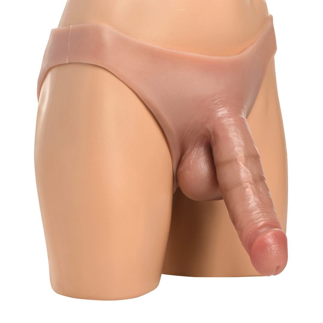 Master Series - Stealth Hollow Siliconen Strap-On Harnas - 8 / 20 cm