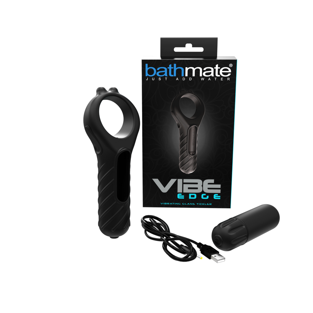Bathmate - Vibe - Edge - Vibrerende Cockring en Bullet - Zwart