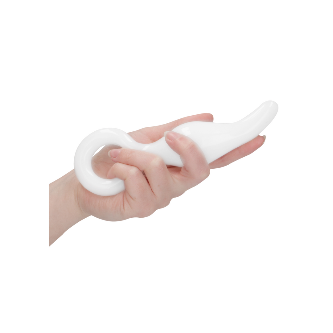 Chrystalino  - Gripper - Glass Dildo with Ring