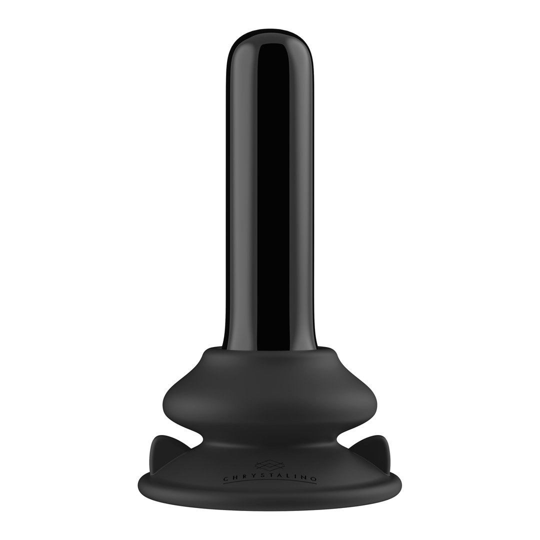 Chrystalino  - Thumby - Glad glazen vibrator met zuignap