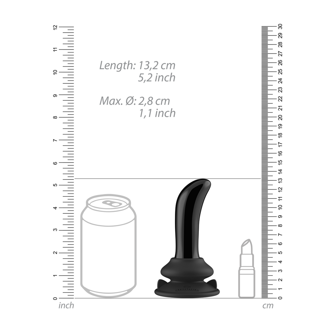 Chrystalino  - Prickly - Smooth Glass G-Spot Vibrator met Afstandsbediening