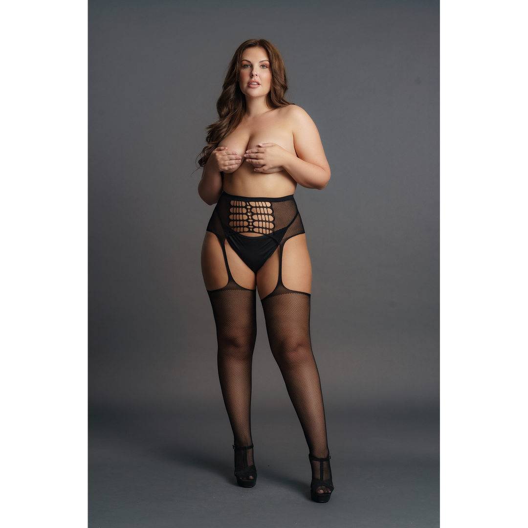 Classic  - High-Waist Garterbelt Kousen - Plus Size