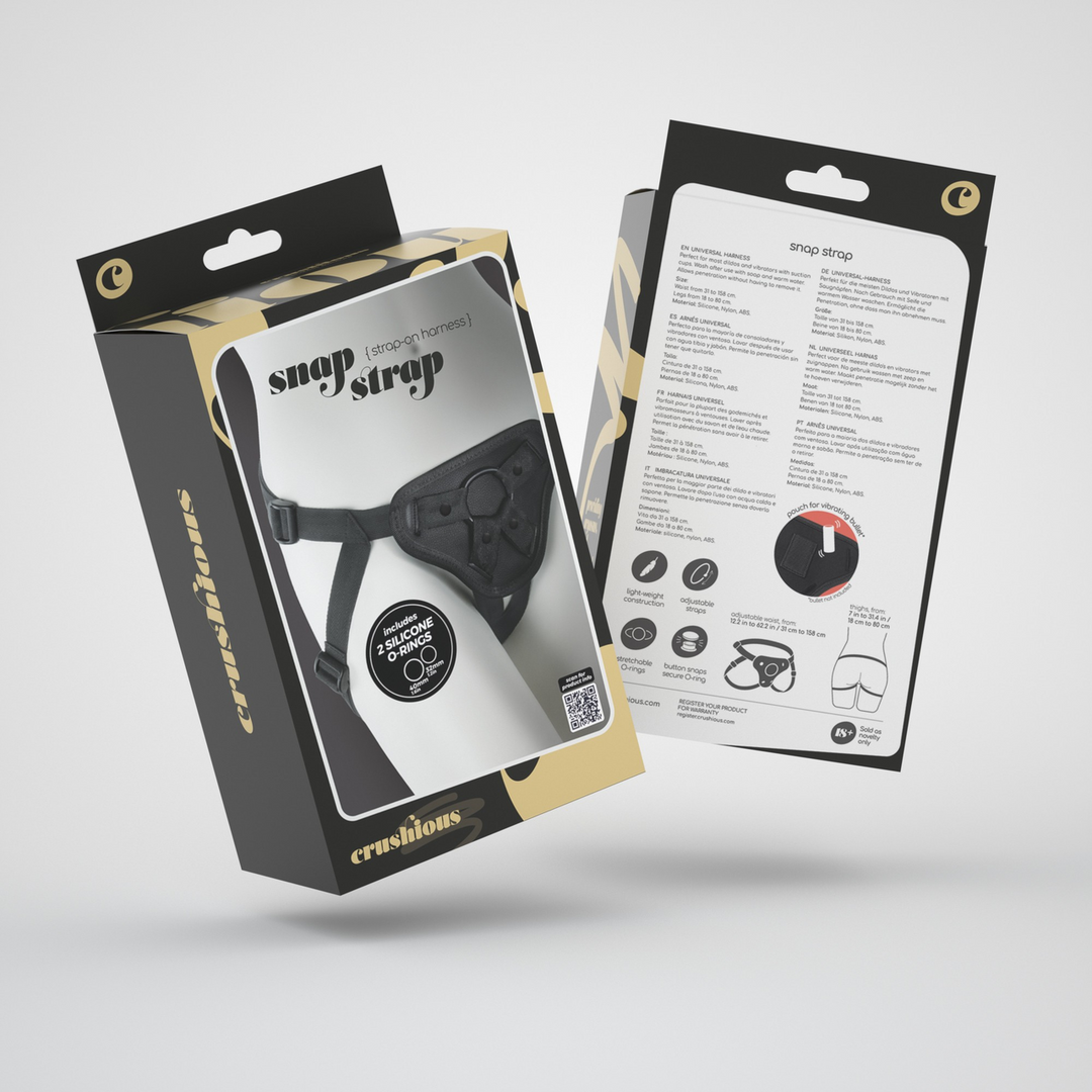 Snap Strap - Strap-on Harnas - Zwart