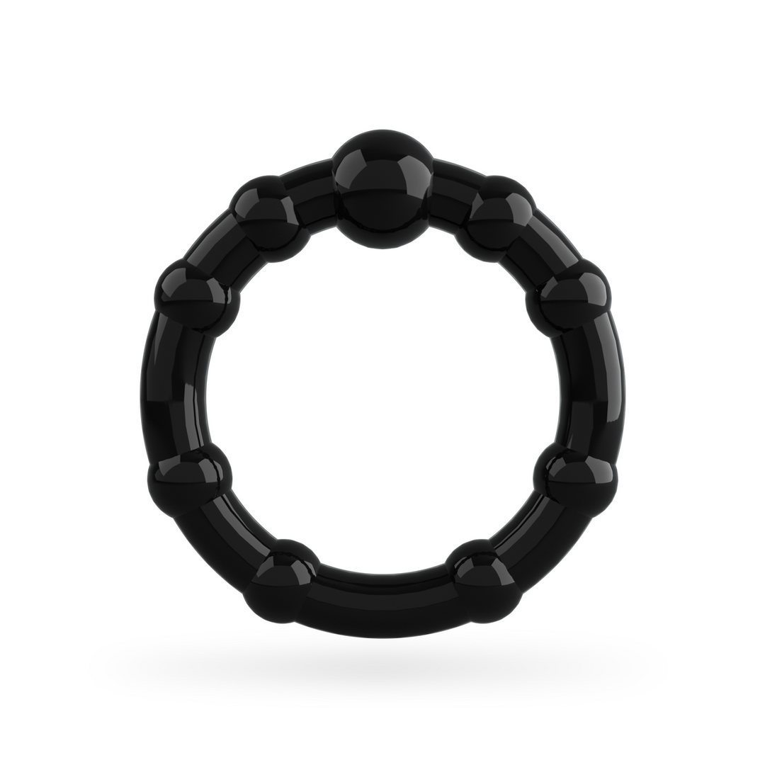 Triple Bead - Cockring Set - Zwart