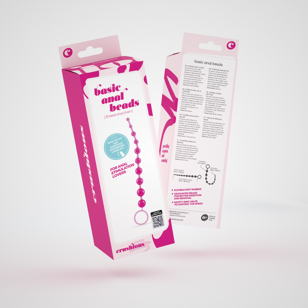 Basis Anale Kralen - 10 Kralen Ketting - Roze