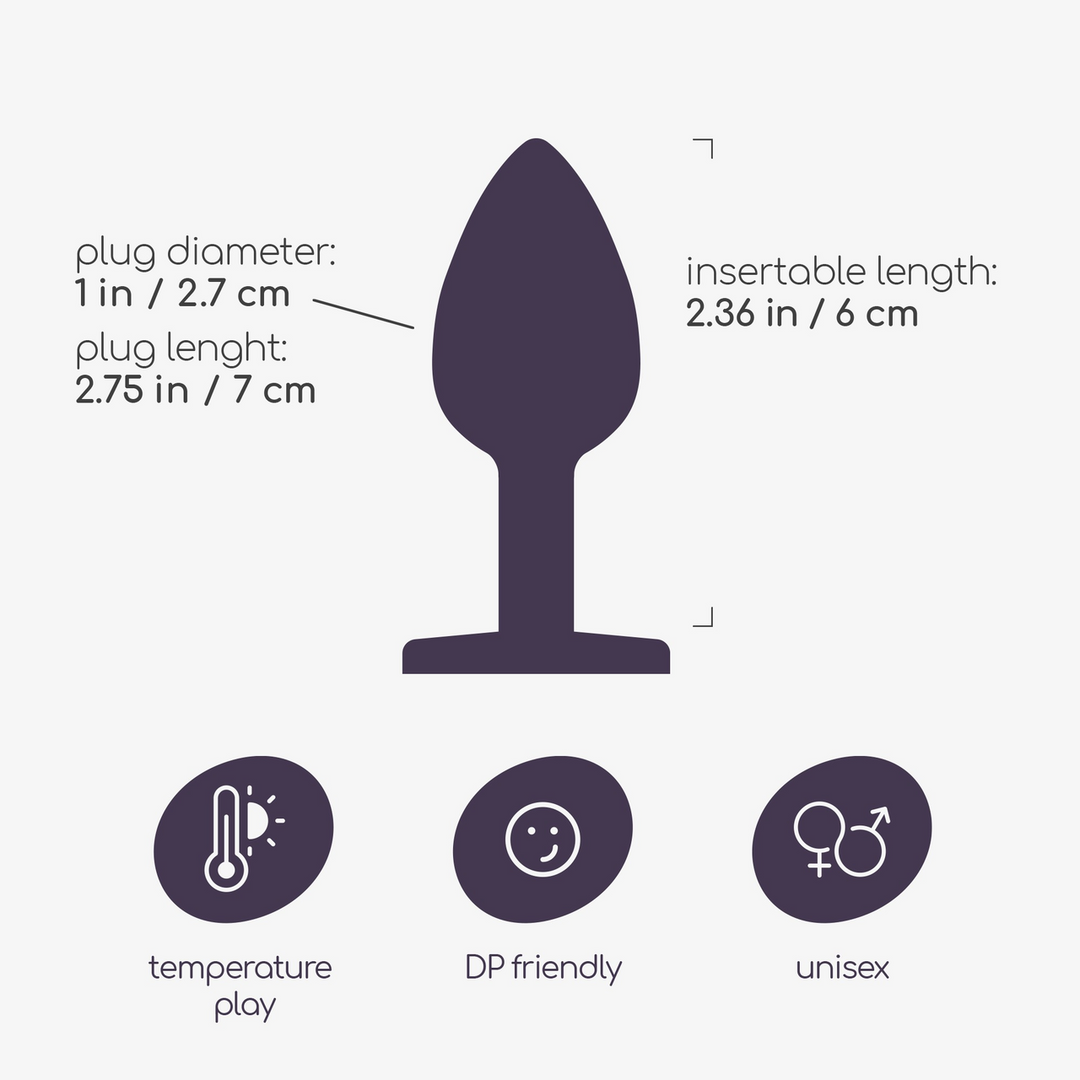 Bijou - Anale Sieraad Plug - Klein - Doorzichtig