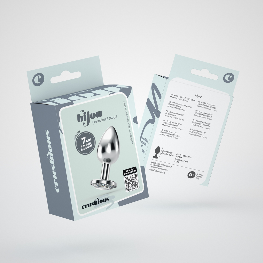 Bijou - Anale Sieraad Plug - Klein - Doorzichtig