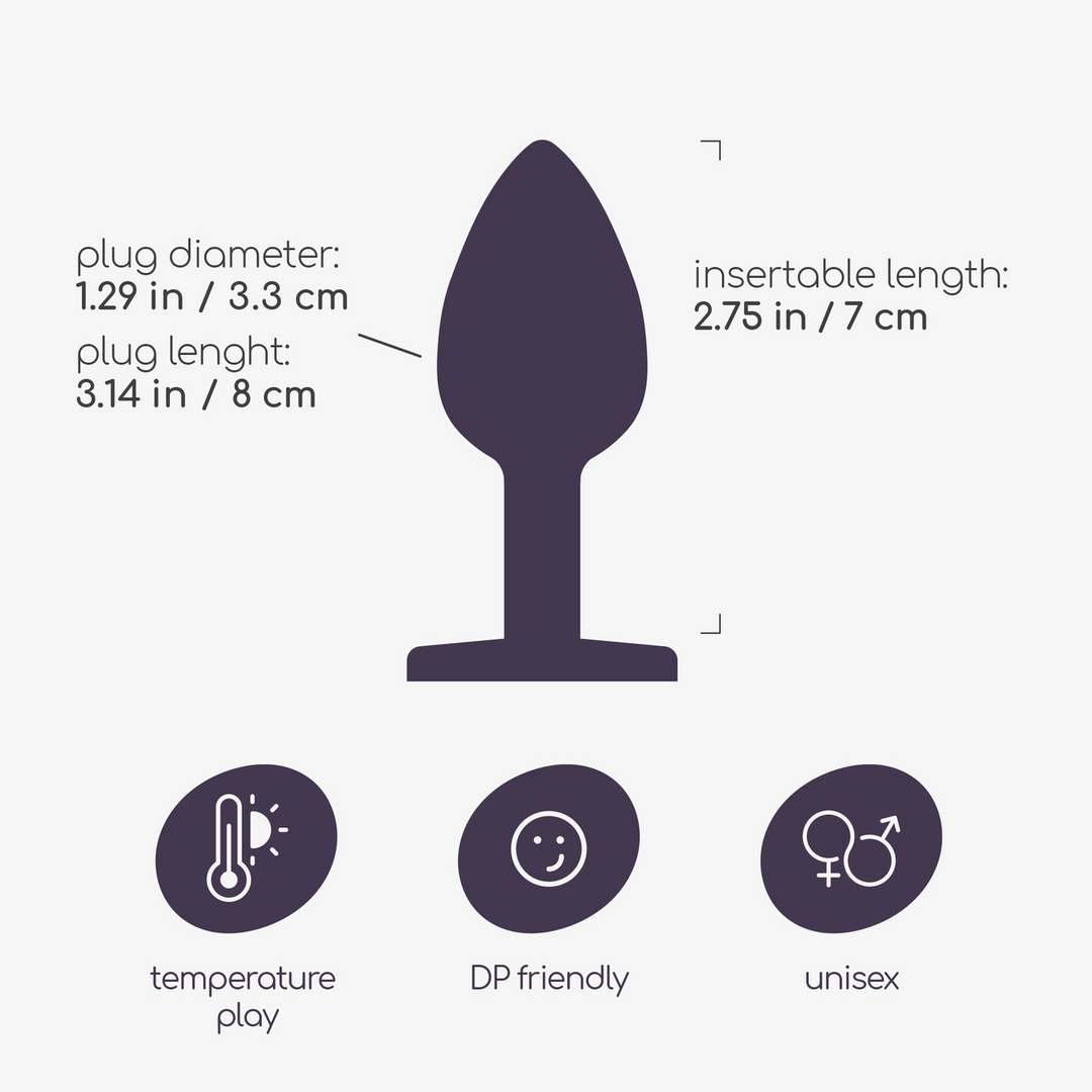 Bijou - Anale Sieraad Plug - Medium - Doorzichtig
