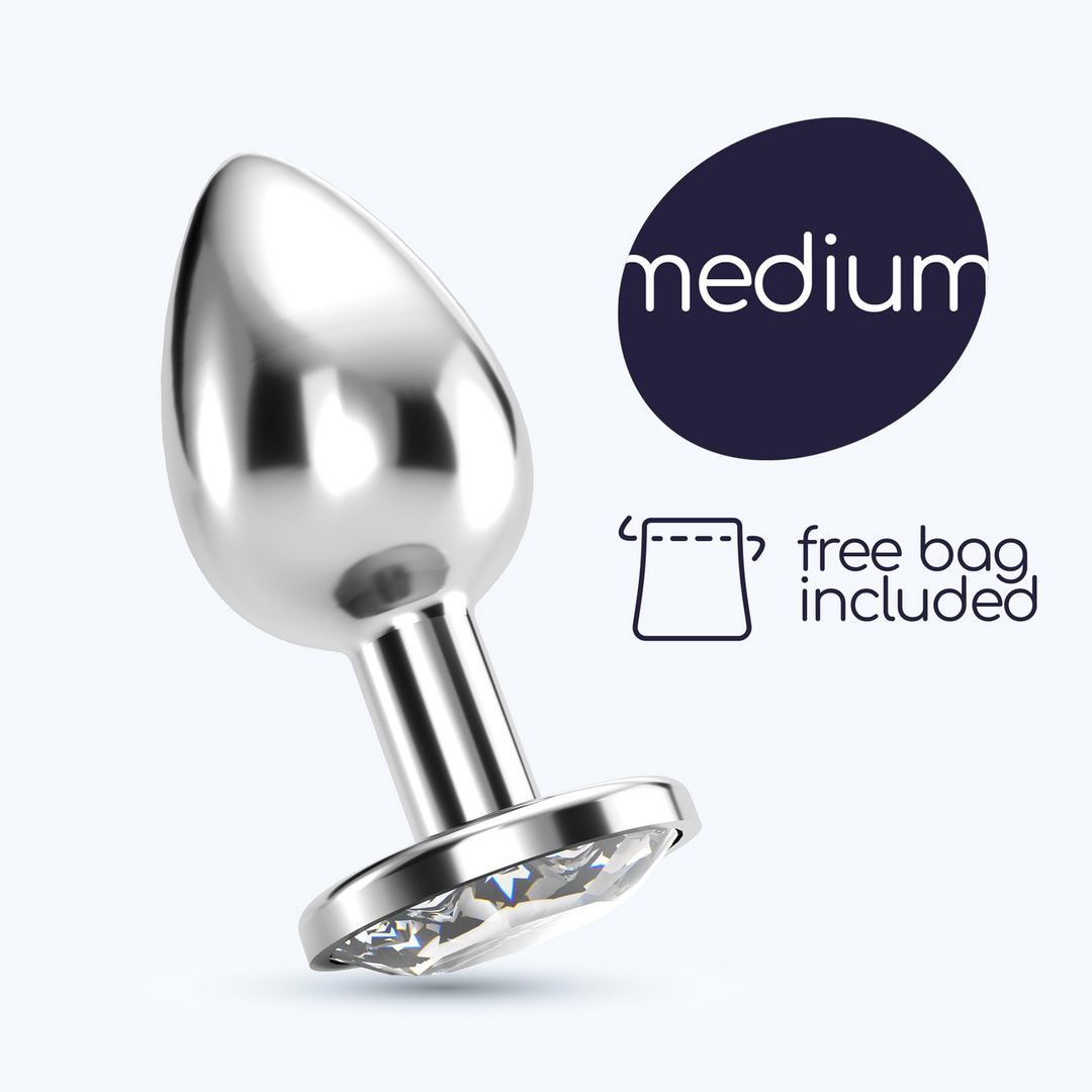 Bijou - Anale Sieraad Plug - Medium - Doorzichtig