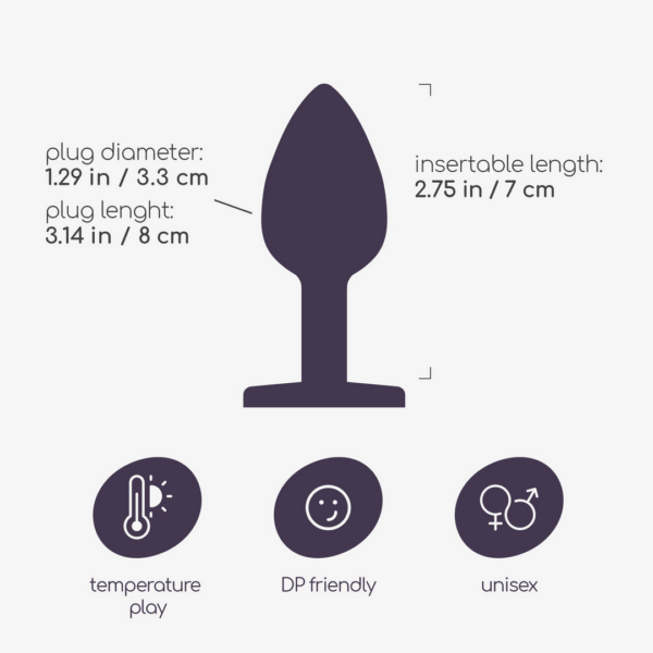 Bijou - Anale Sieraad Plug - Medium - Blauw