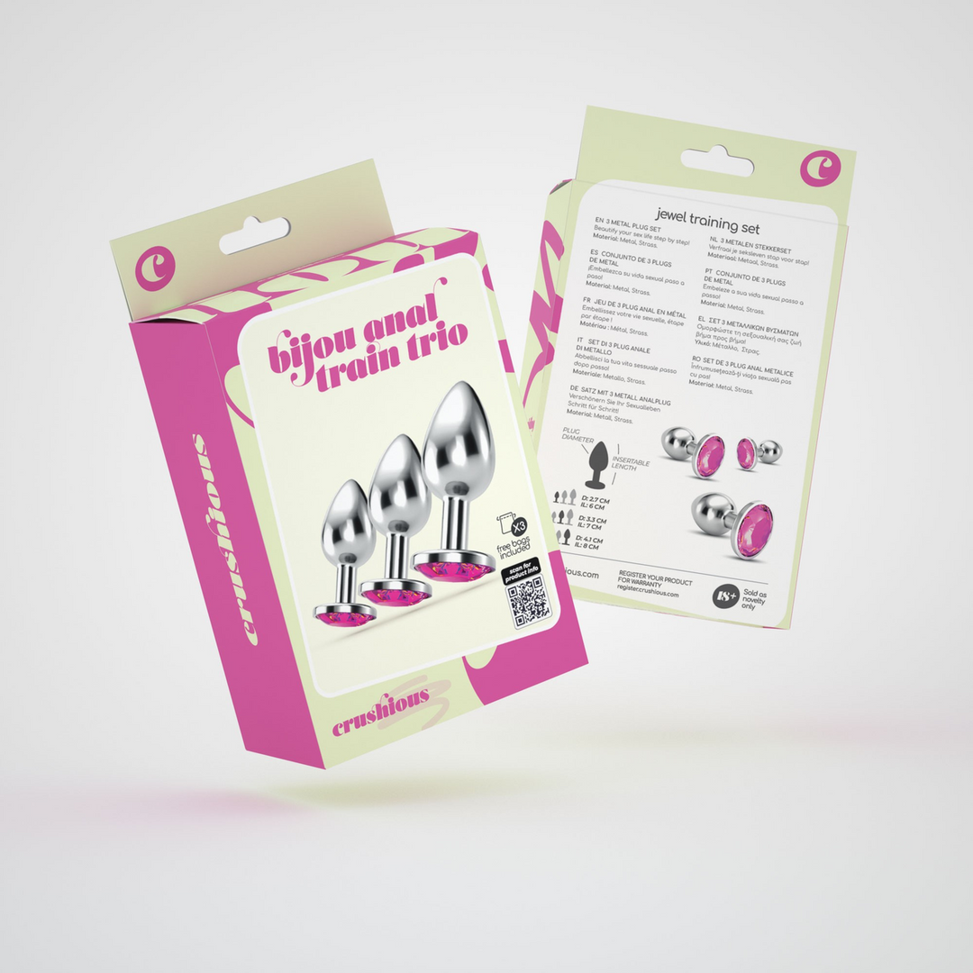 Bijou - Anal Train Trio - 3 Jewel Plugs - Roze