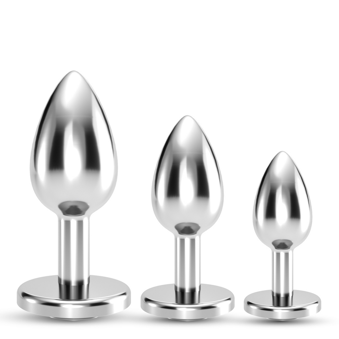 Bijou - Anal Train Trio - 3 Jewel Plugs - Zwart