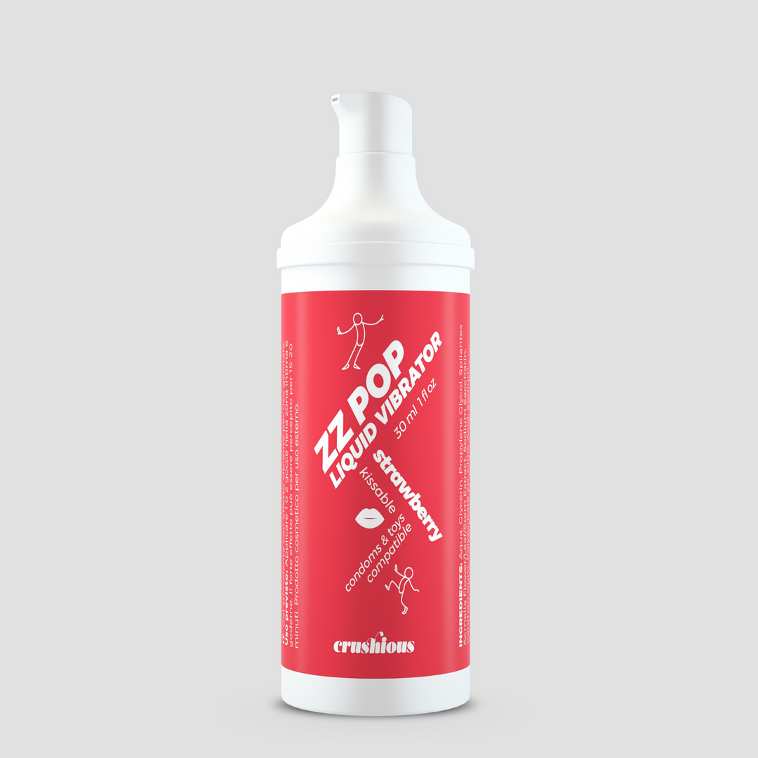 ZZ Pop - Kusbare Vloeibare Vibrator - Aardbei - 1 fl oz / 30 ml