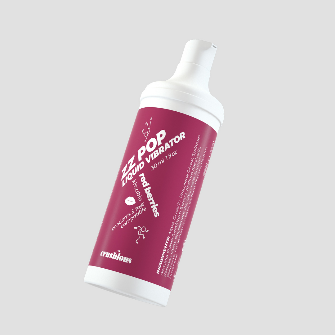 ZZ Pop - Kusbare Vloeibare Vibrator - Rode Bessen - 1 fl oz / 30 ml