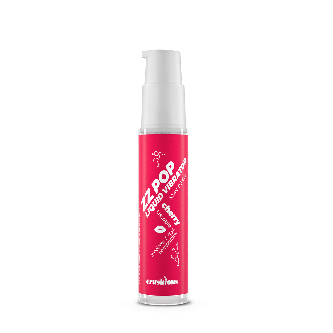 ZZ Pop - Kusbare Vloeibare Vibrator - Kers - 0,3 fl oz / 10 ml