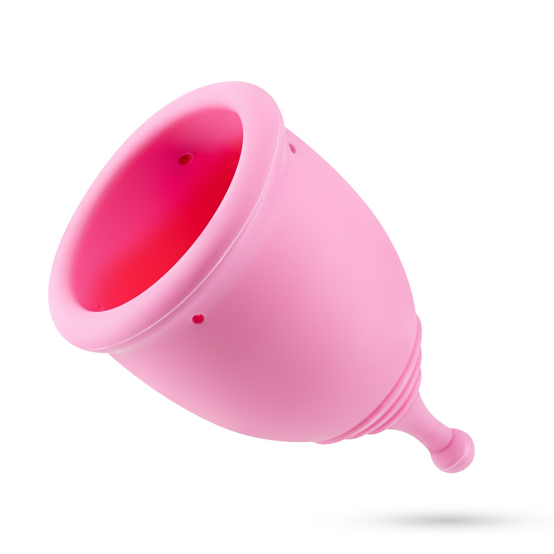 Minerva - Menstruatiecups met Zak - S en L - Roze