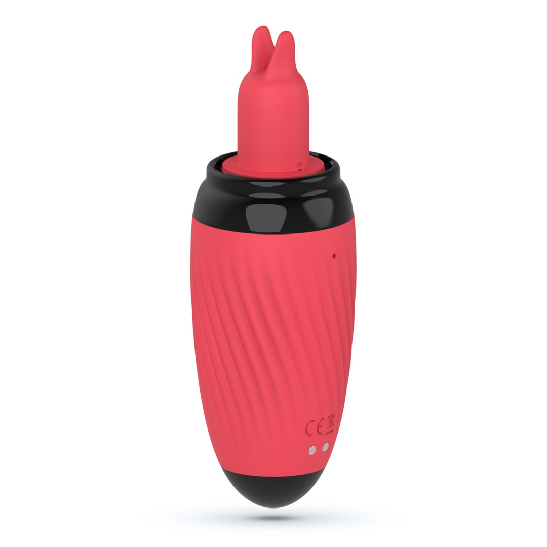 Scarlet - Vibrerende en Zuigende Vulva Pomp - Rood