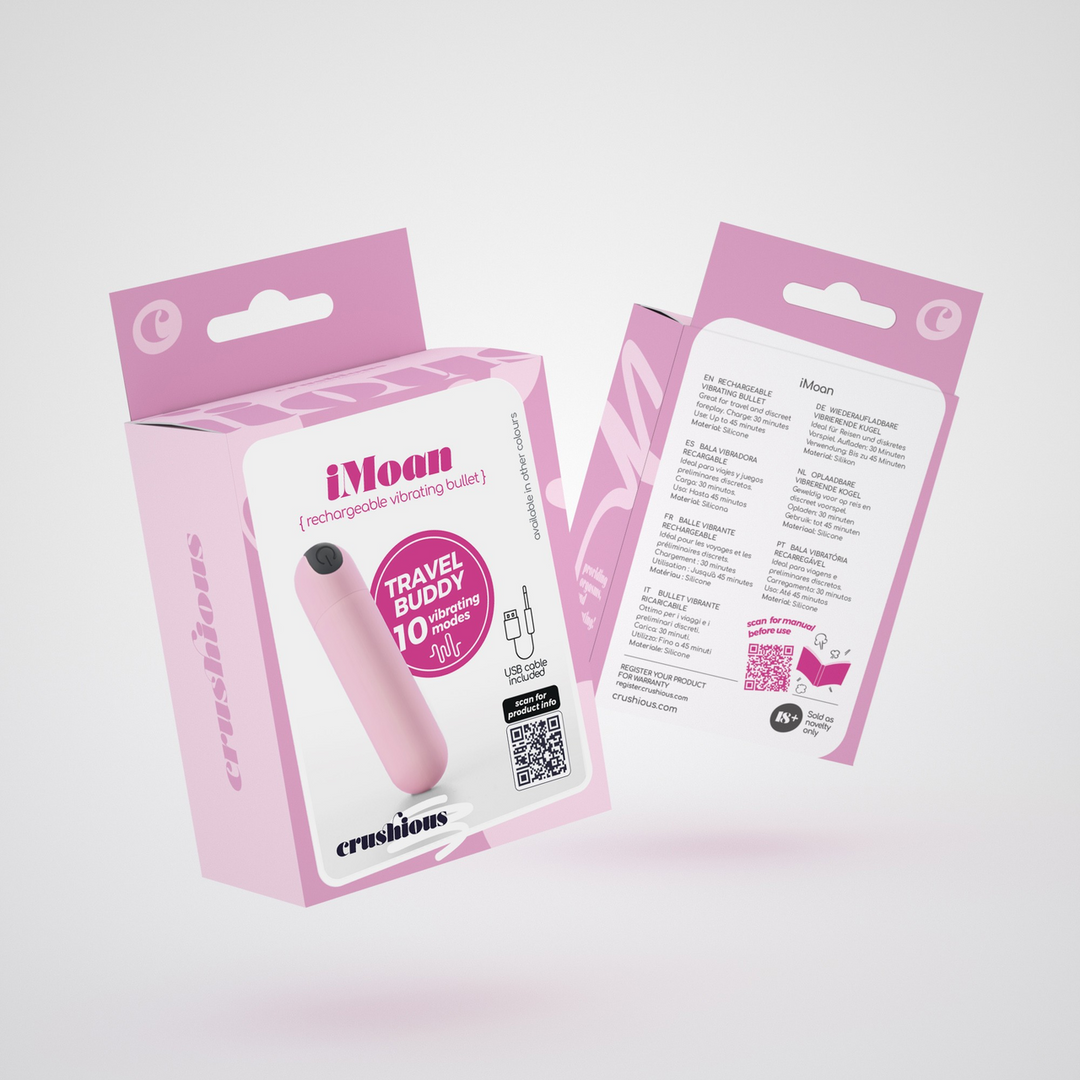 iMoan - Oplaadbare Vibrerende Bullet - Baby Roze