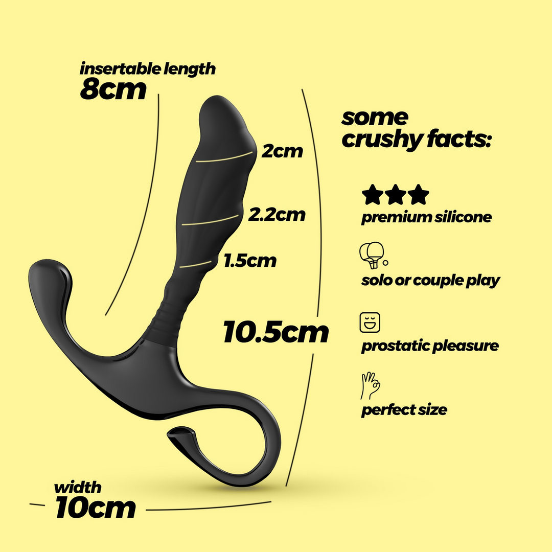 Djinn - Siliconen Prostaatmassager - Zwart
