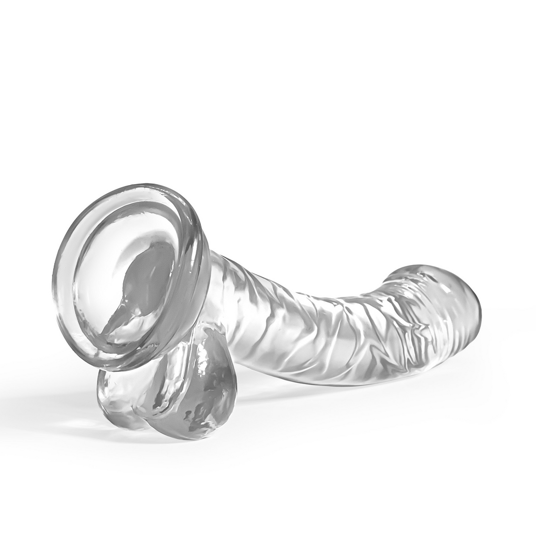 Hudini - Jelly Flexibele Anale Dildo - 6,9/ 17,5 cm - Doorzichtig