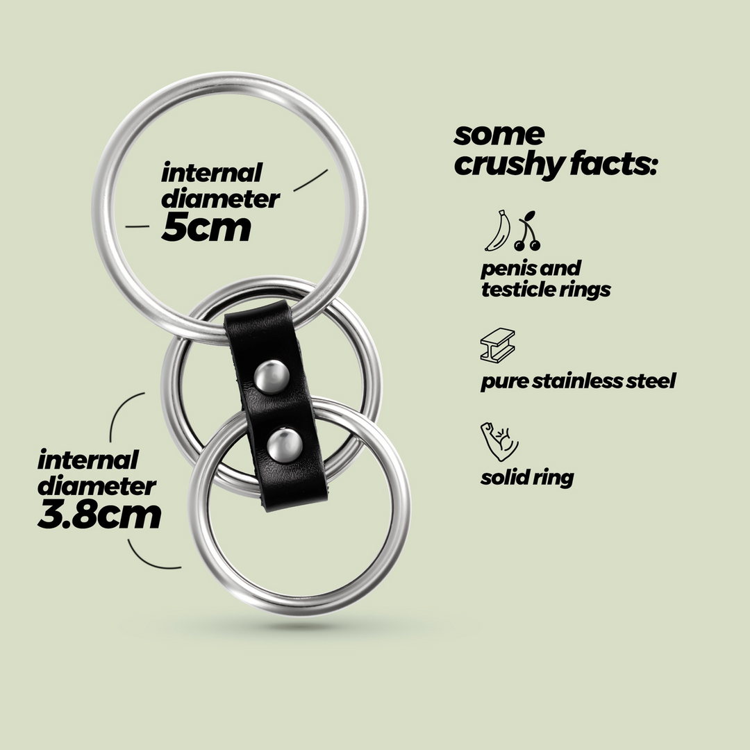 Saruman - Metalen Cockring Set - Zilver