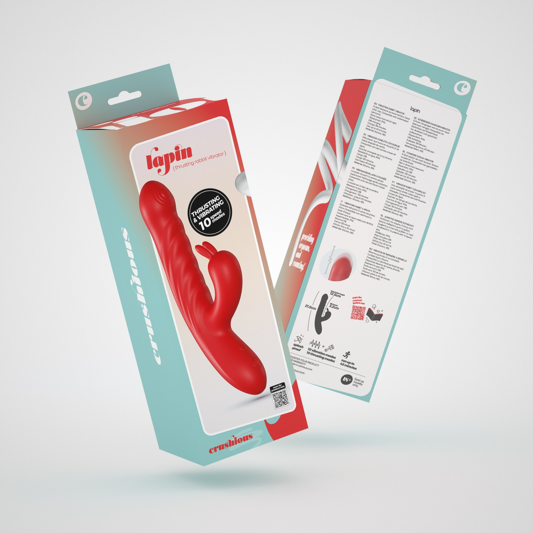 Lapin - Duwende Konijnen Vibrator - Rood