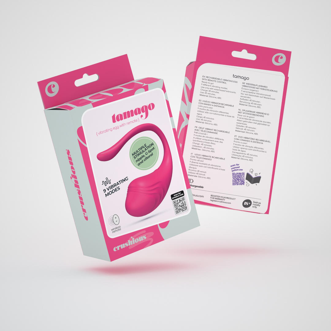 Tamago - Oplaadbaar Vibrerend Ei met Afstandsbediening - Roze