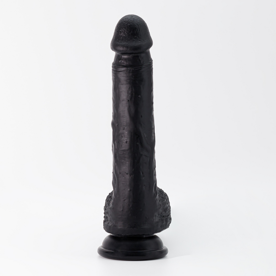 Inviktus - Vloeibare Silicoon Dildo - 8 / 22 cm - Zwart