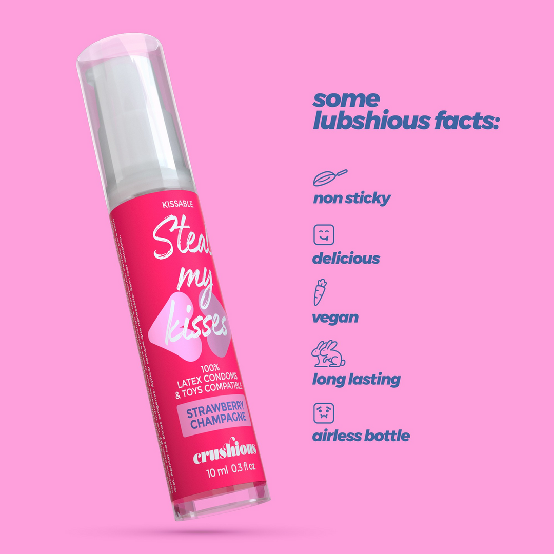 Steal My Kisses - Glijmiddel - Aardbeien Champagne Smaak - 0,3 fl oz / 10 ml
