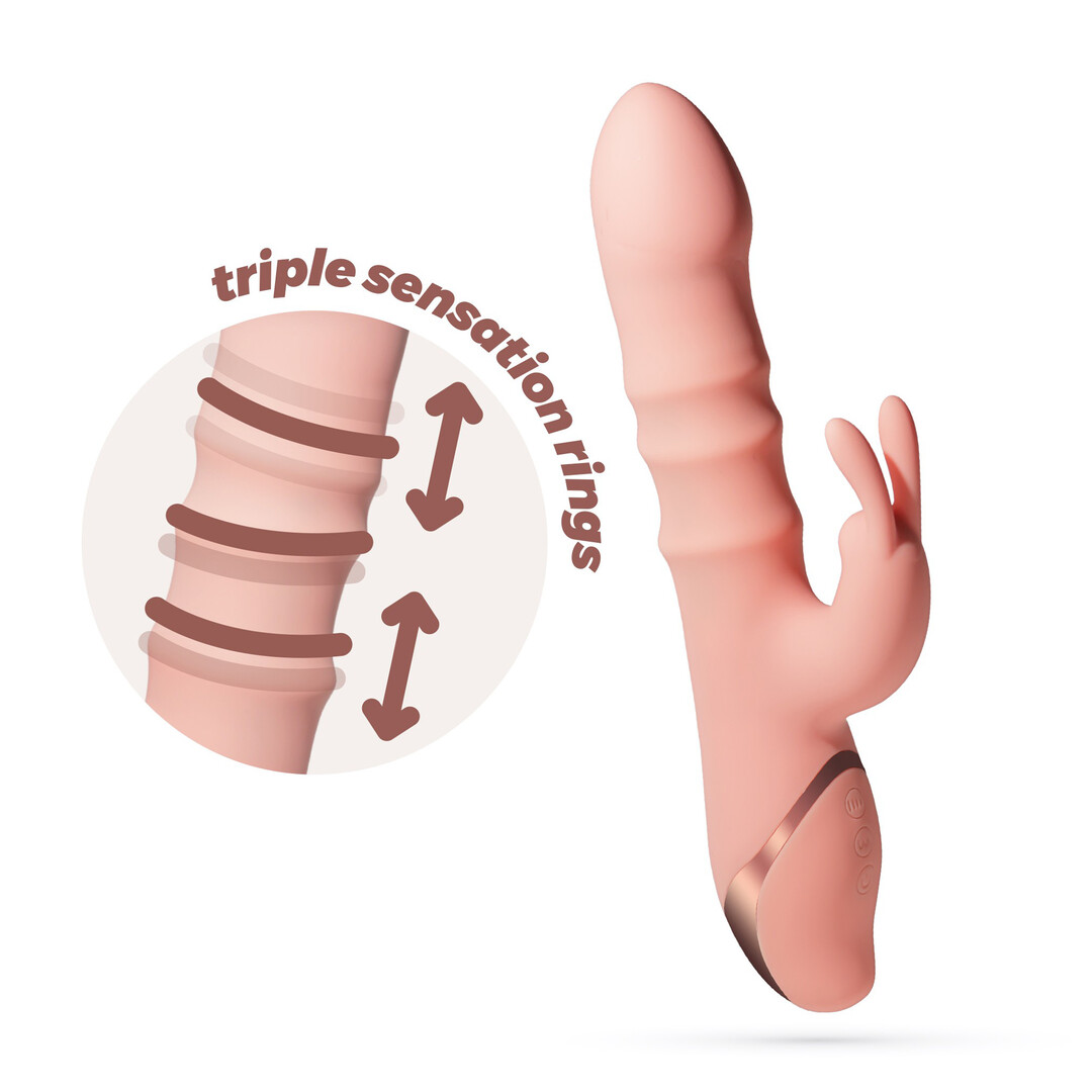 Ringlord - Ring Rabbit Vibrator - Roze