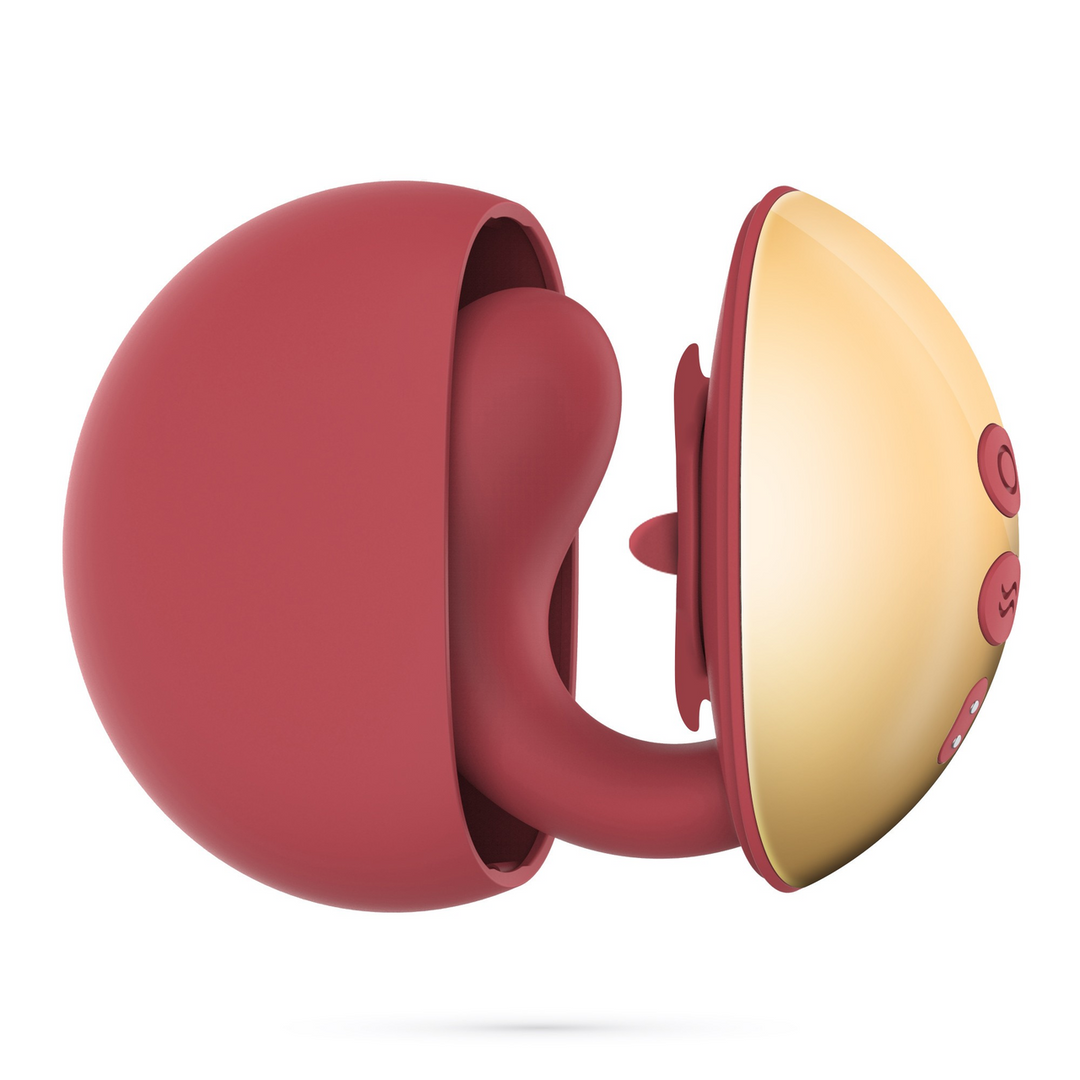 Arcane - Lickende Koppels Vibrator - Rood/Goud