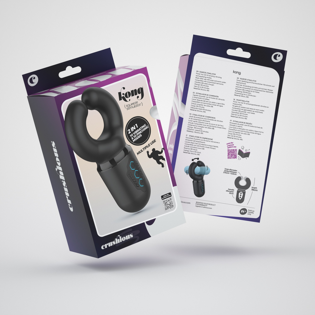 Kong - Masturbator met Druk - Zwart