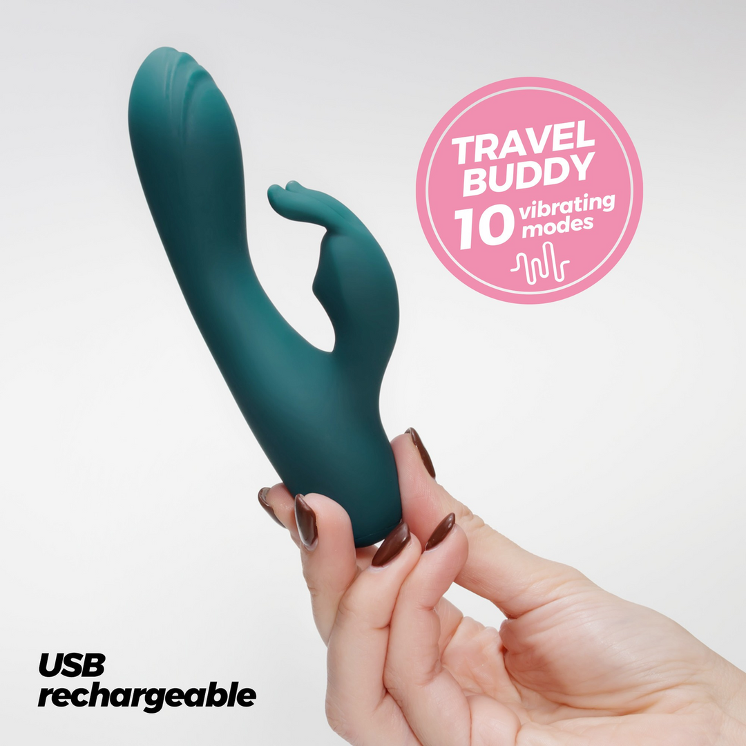 Lola - Mini Konijn Vibrator - Smaragd