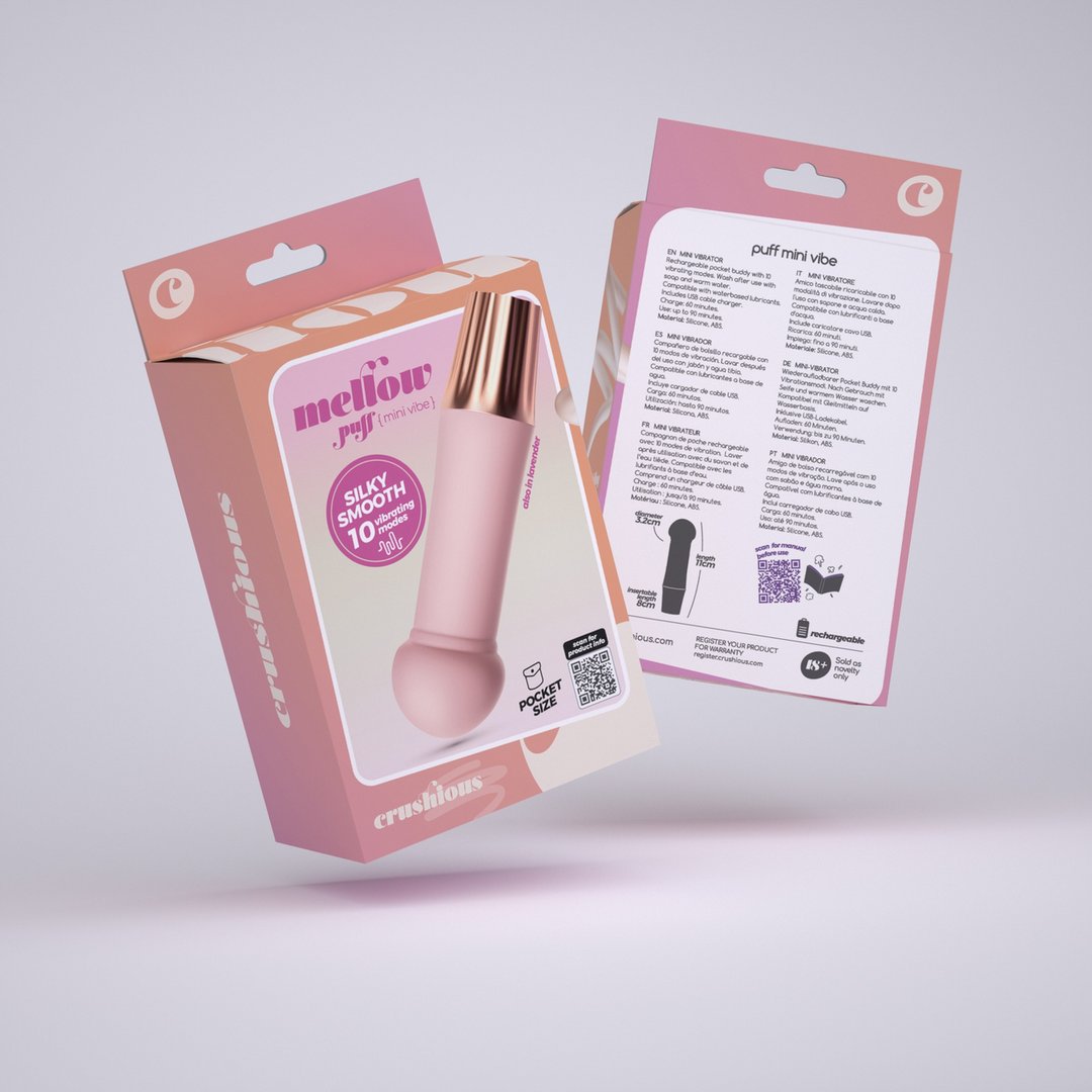 Mellow Puff - Mini Wand Vibrator - Roze