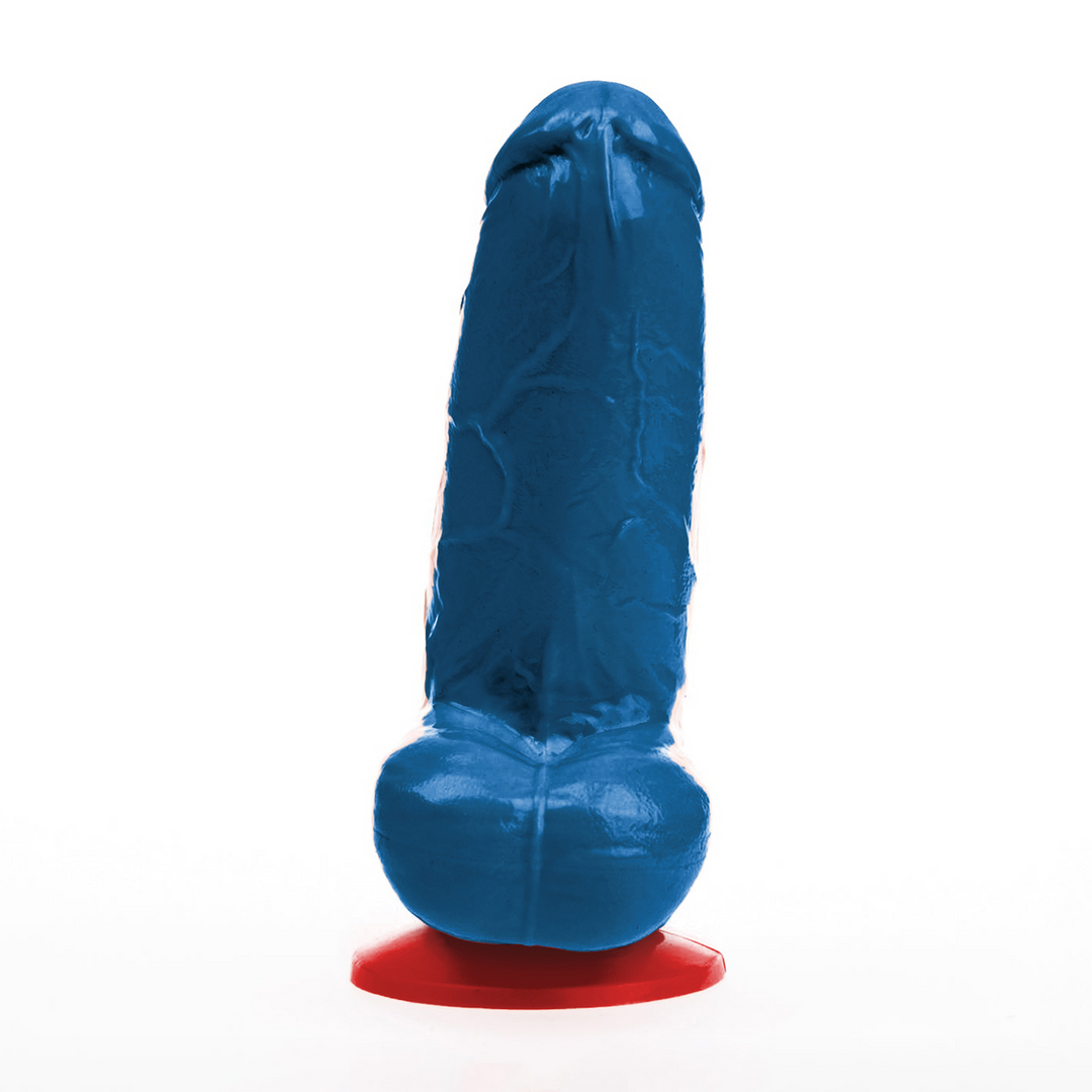 Freyr S - Realistische Dildo met Ballen - 4.7 / 12 cm - Blauw
