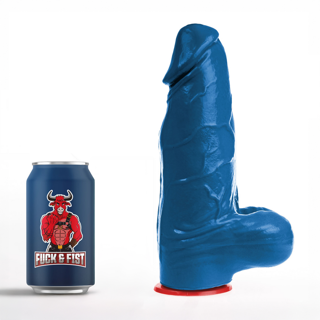 Freyr L - Realistische Dildo met Ballen - 7.1 / 18 cm - Blauw