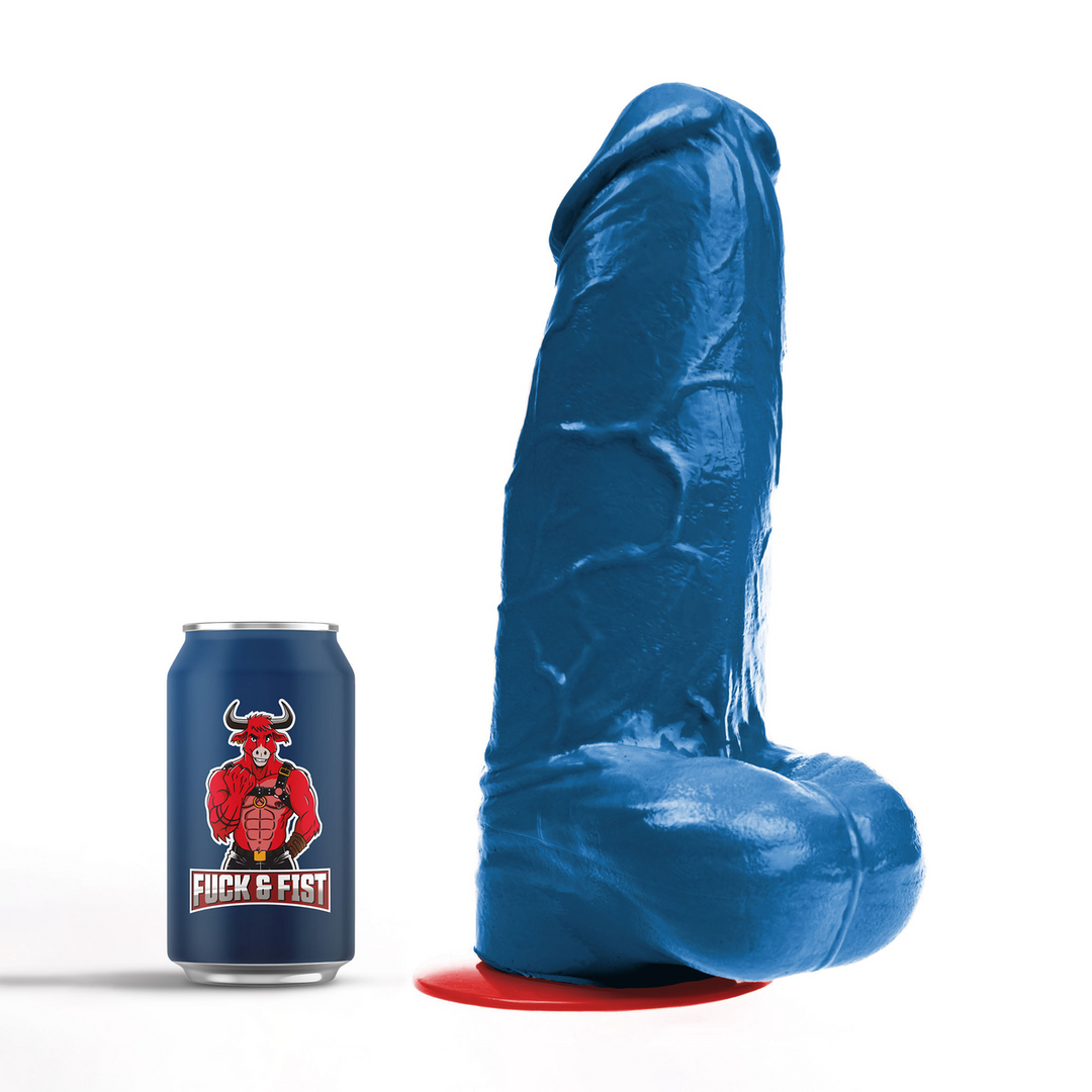 Freyr XL - Realistische Dildo met Ballen - 21 cm - Blauw
