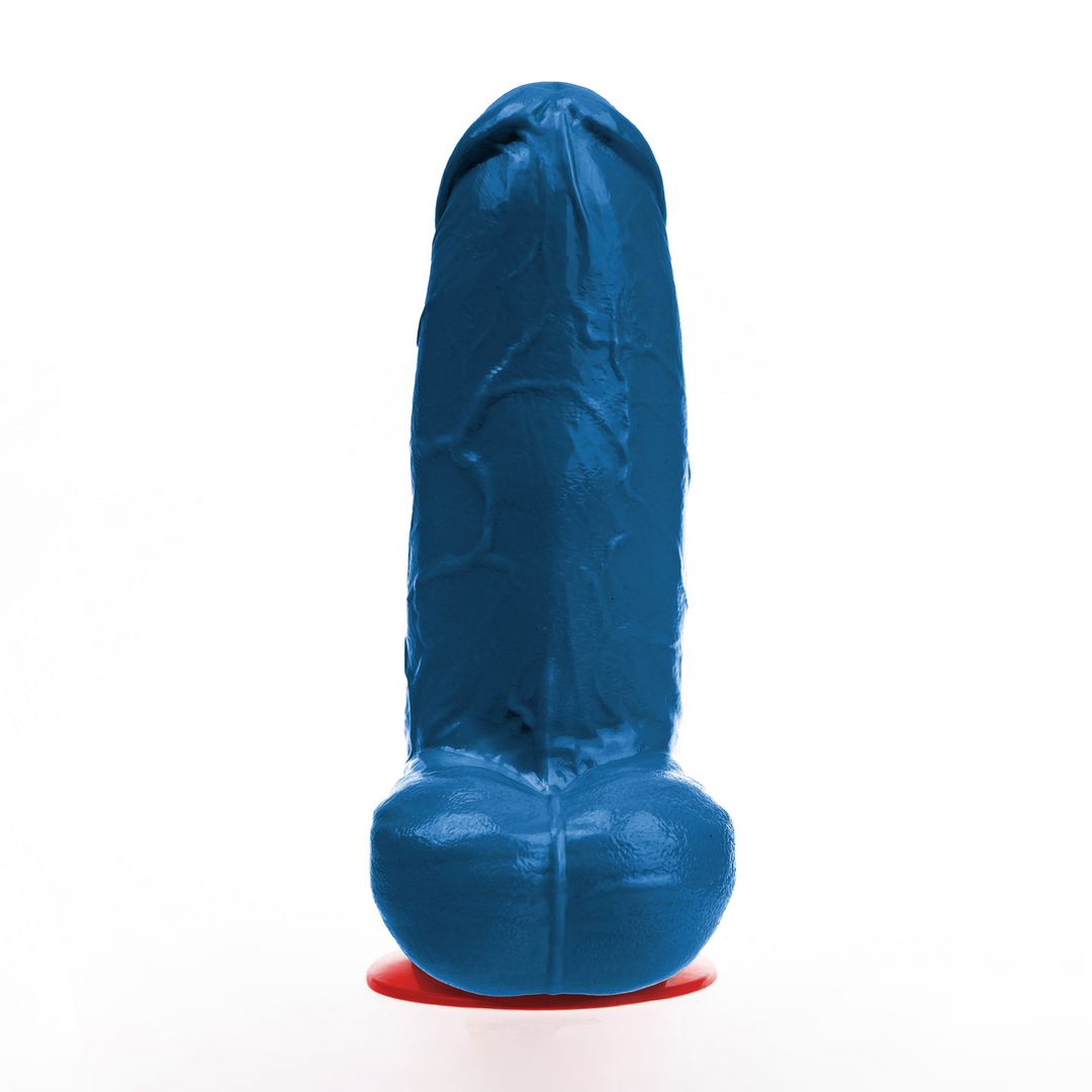 Freyr XL - Realistische Dildo met Ballen - 21 cm - Blauw