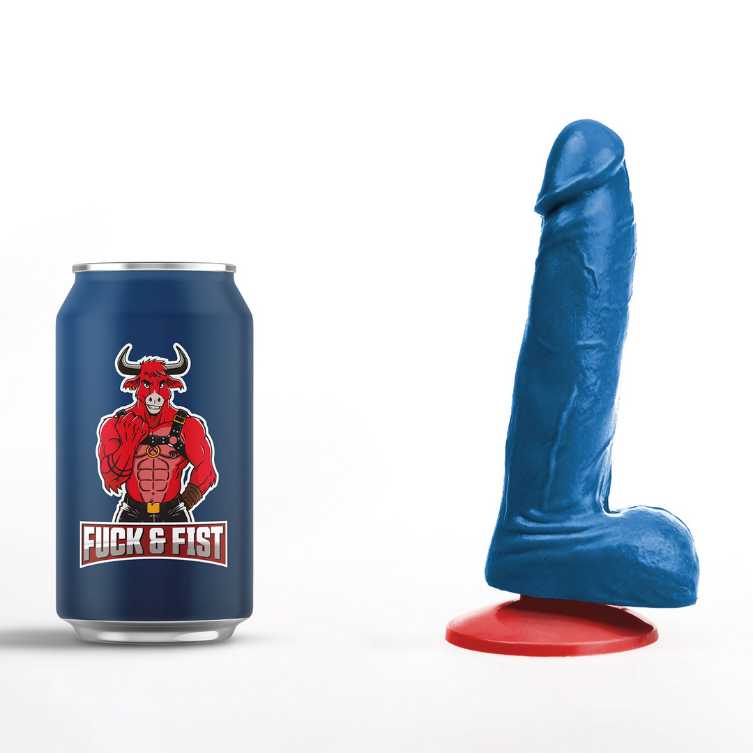 Hoenir S - Realistische Dildo met Ballen - 5,1 / 13 cm - Blauw