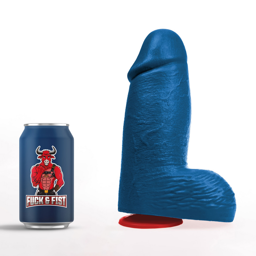 Dagr L - Realistische Dikke Dildo met Ballen - 17 cm - Blauw