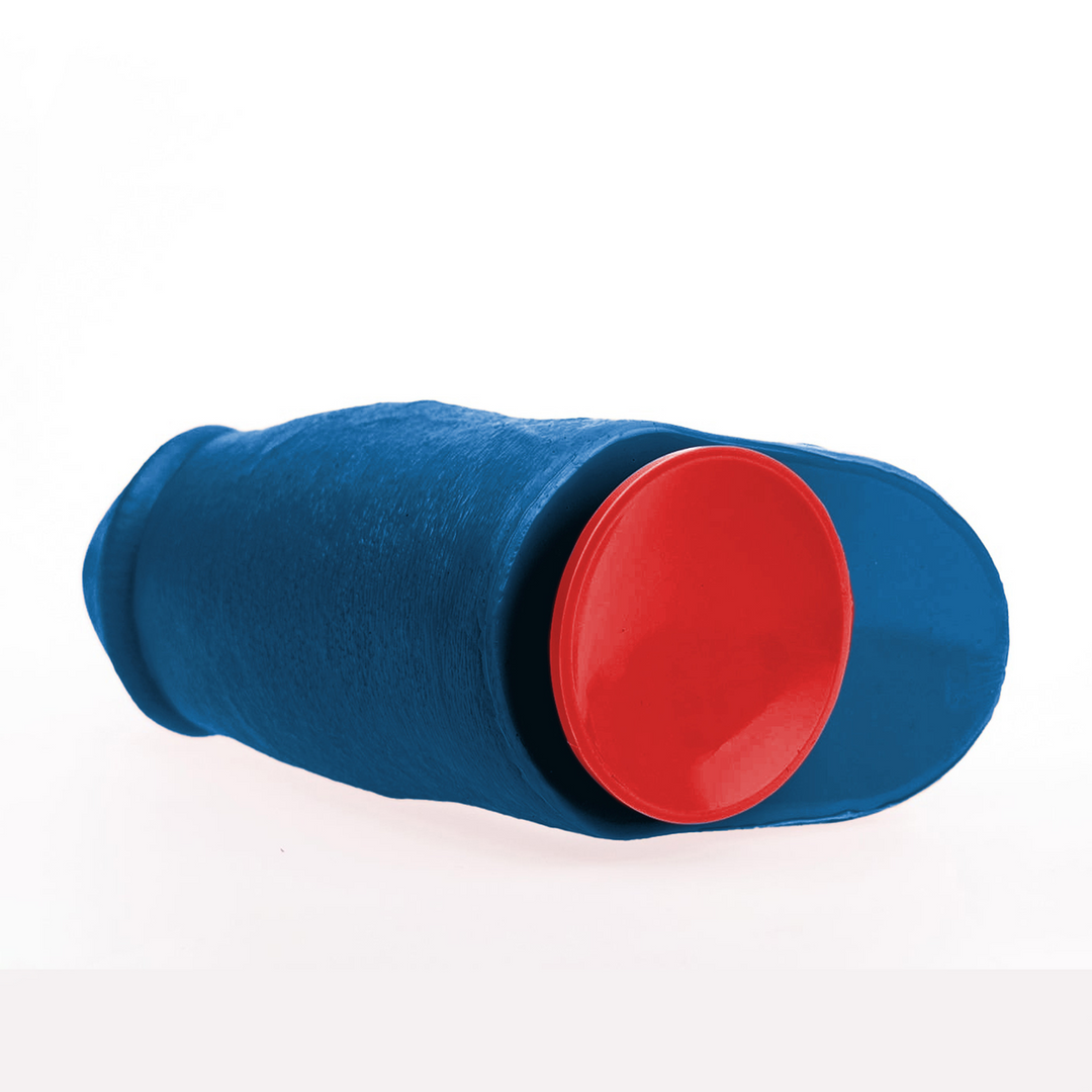 Dagr L - Realistische Dikke Dildo met Ballen - 17 cm - Blauw