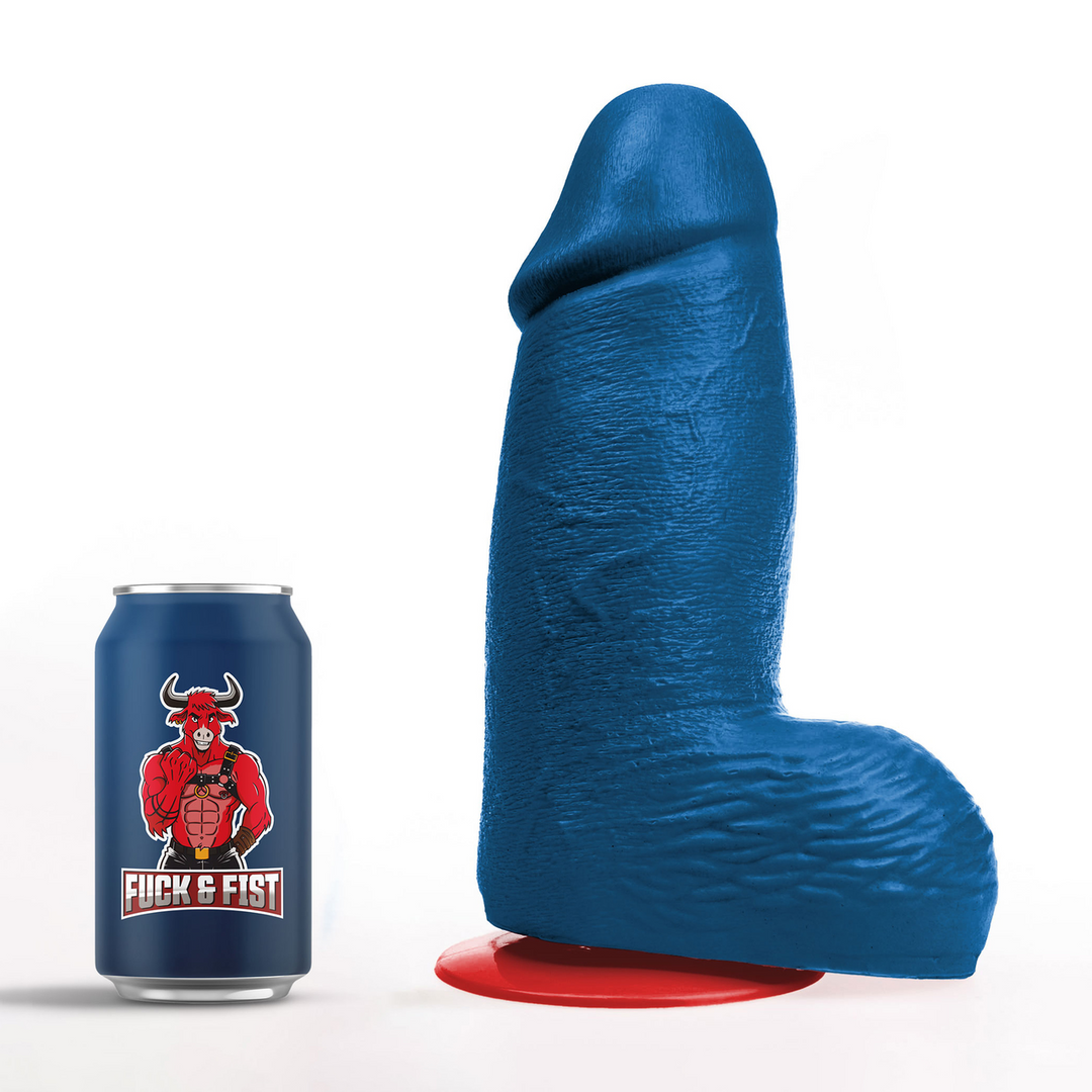 Dagr XL - Realistische Dikke Dildo met Ballen - 21 cm - Blauw