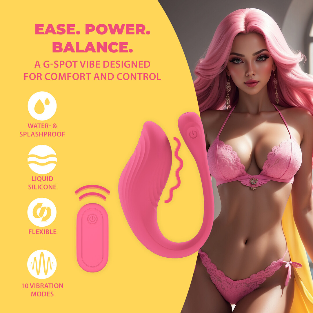 Loveline - Vibrerende G-Spot Vibe met Afstandsbediening - Roze