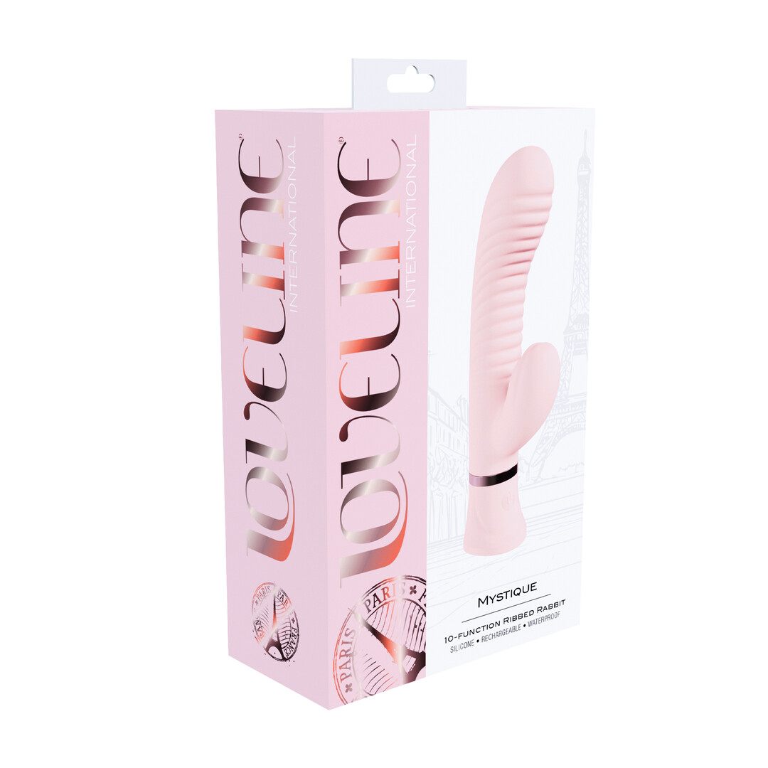 Mystique - Geribbelde Konijnen Vibrator - Roze