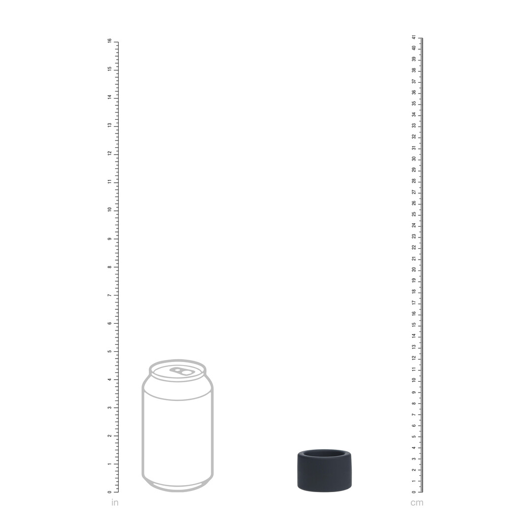 Vloeibare Silicoen Balriem - M - 34mm - Zwart