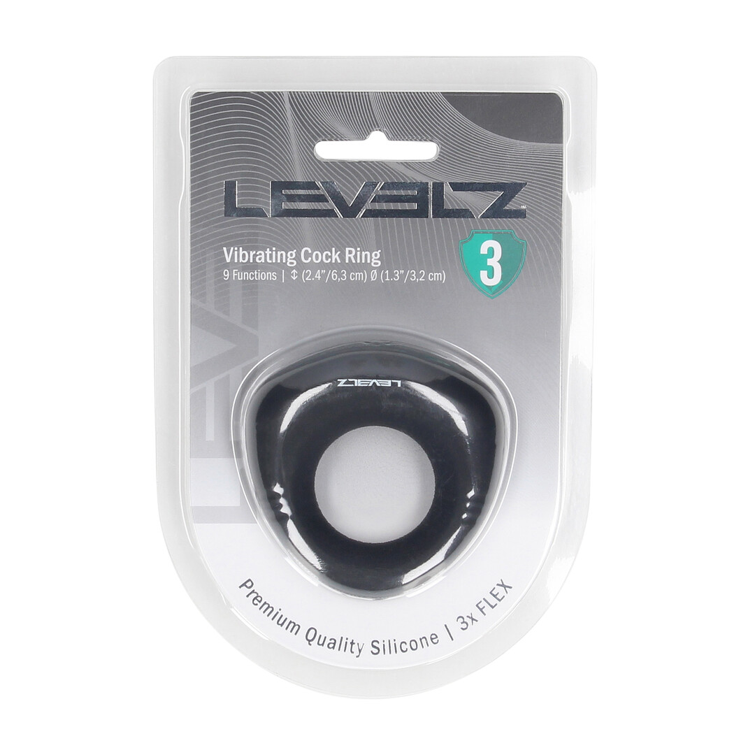 Levelz - Afgedichte Vloeibare Siliconen Vibrerende Cockring - Zwart
